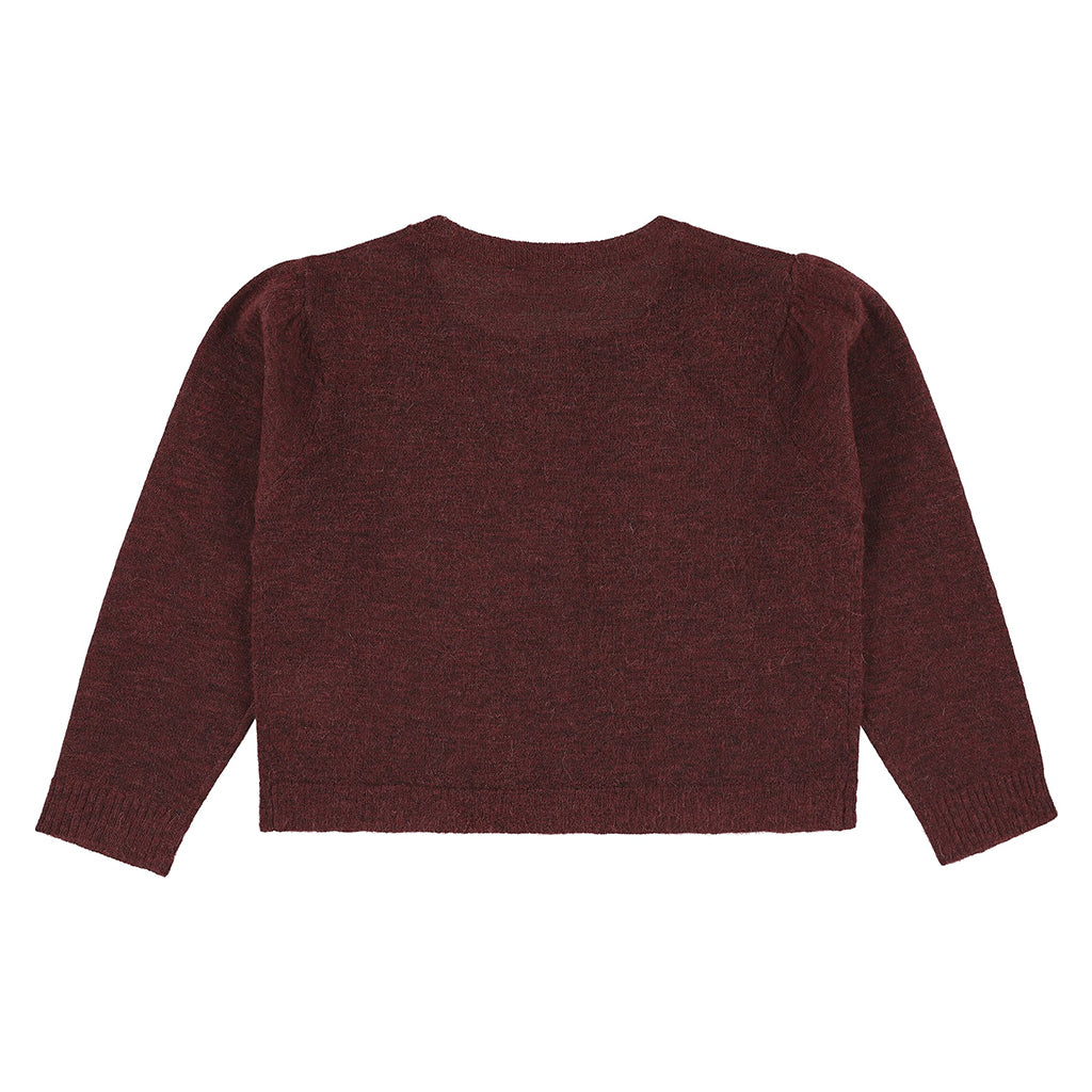 Morley Child Zerah Cardigan Bordeaux Red