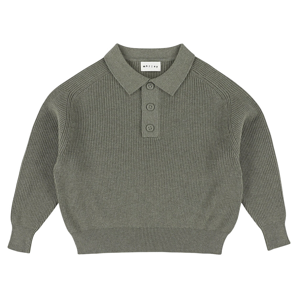 Morley Child Zietse Polo Sweater Safaripark Green