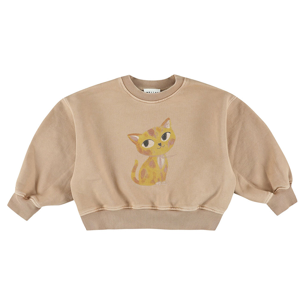 Morley Child Zyco Sweatshirt Japcat Print Powder Beige