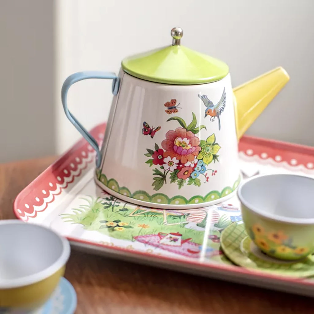 Moulin Roty Grande Famille Metal Tea Set