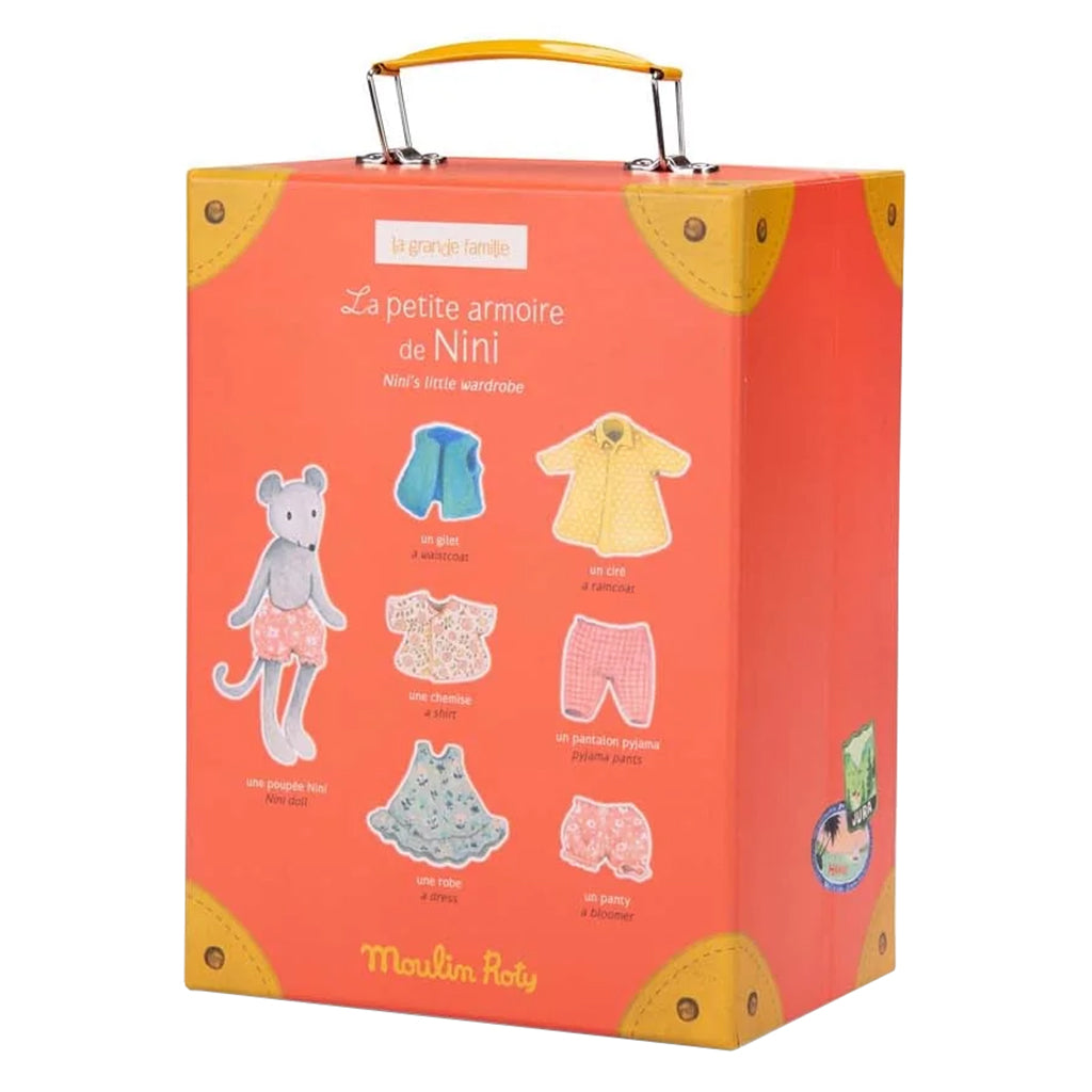 Moulin Roty Grande Famille Nini's Little Wardrobe Suitcase