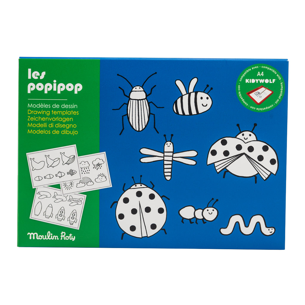 Moulin Roty Les Popipop 24 Kidywolf Drawing Templates - Advice from a ...