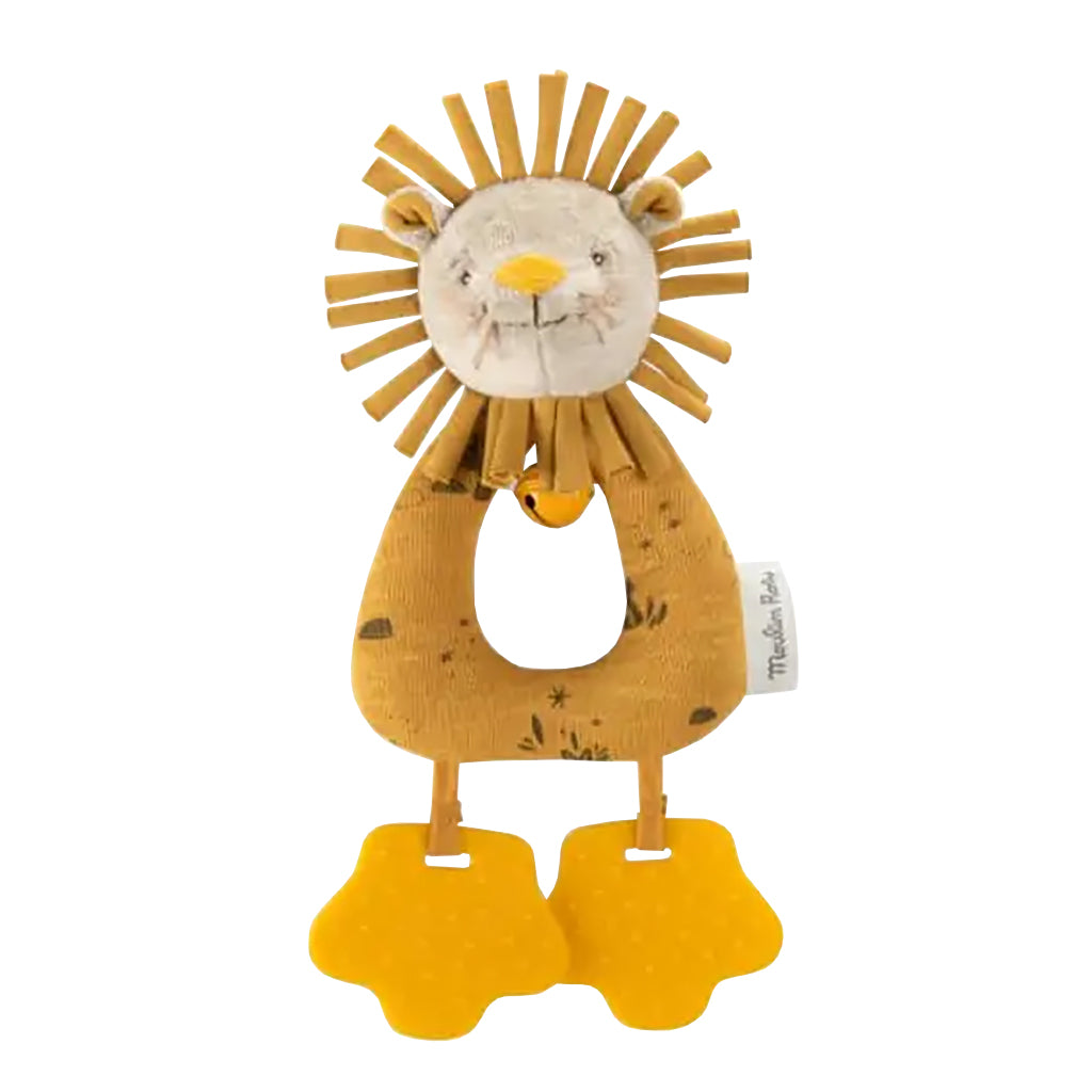 Moulin Roty Sous Mon Baobab Lion Ring Rattle
