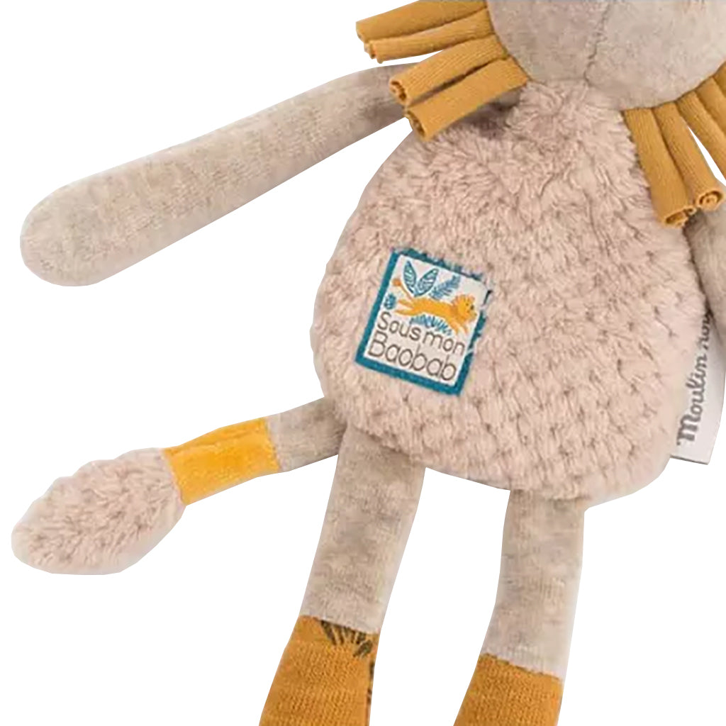 Moulin Roty Sous Mon Baobab Lion Rattle