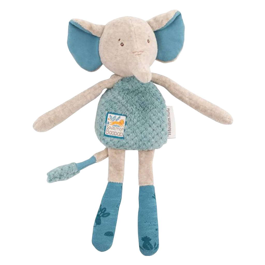 Moulin Roty Sous Mon Baobab Elephant Rattle