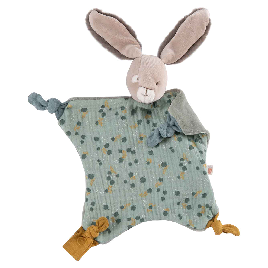 Moulin Roty Trois Petits Lapins Sage Rabbit Doudou Soft Toy