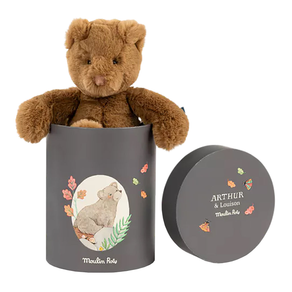 Moulin Roty Arthur et Louison Bear Soft Toy In Box
