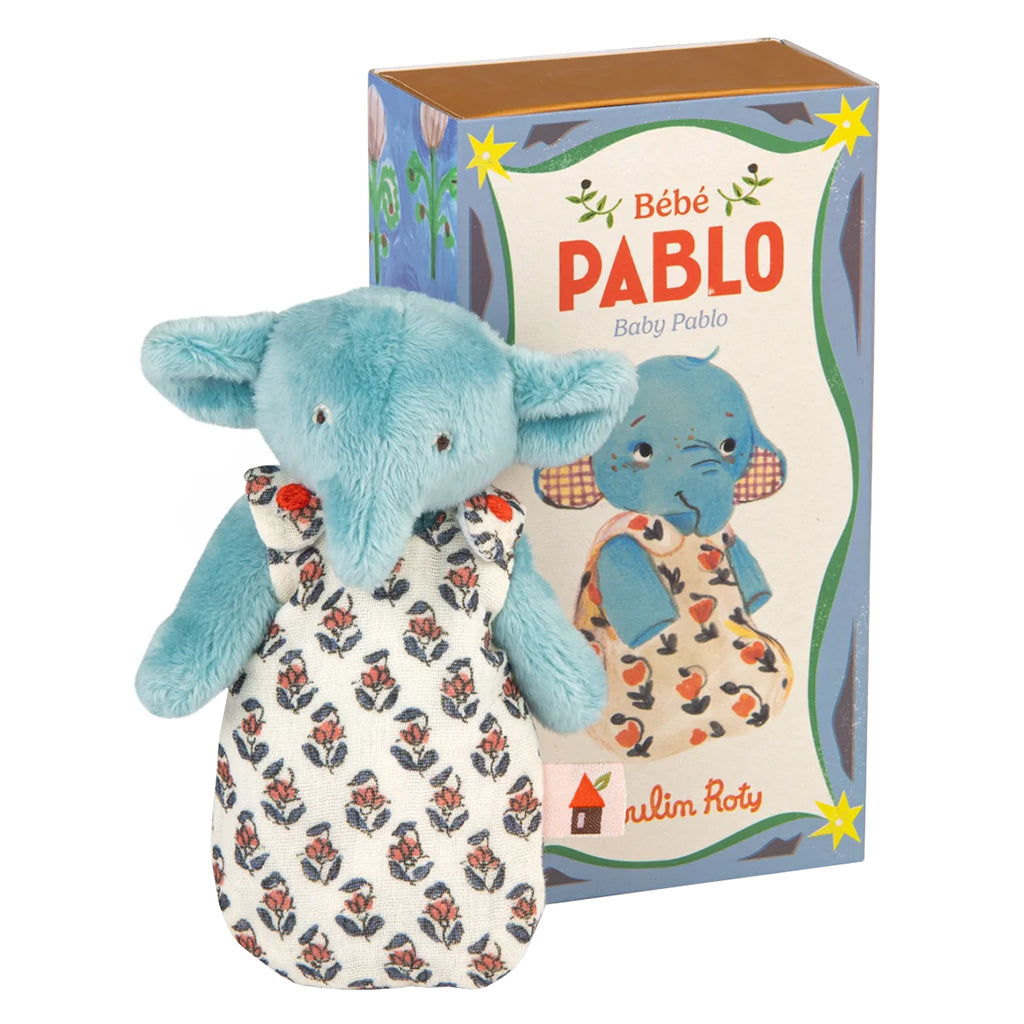 Moulin Roty Les Minouchkas Baby Pablo The Elephant Soft Toy