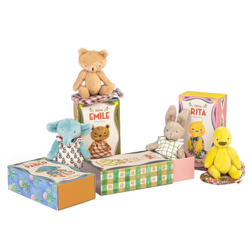 Moulin Roty Les Minouchkas Baby Emile The Little Bear Soft Toy