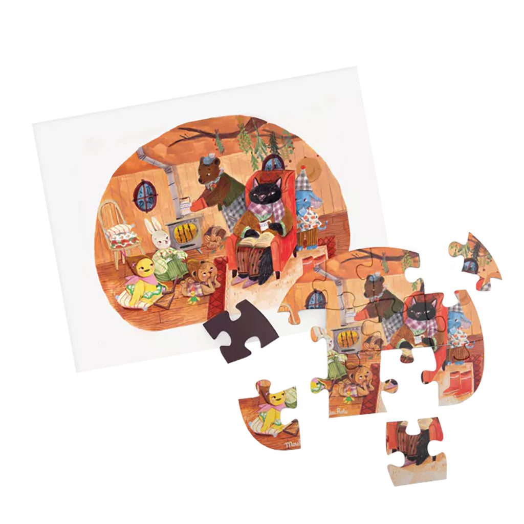 Moulin Roty Les Minouchkas A Beautiful Day Set Of Four Puzzles
