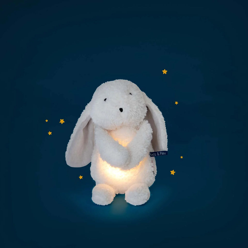 Moulin Roty Puce & Pilou Light-Up Rabbit Soft Toy