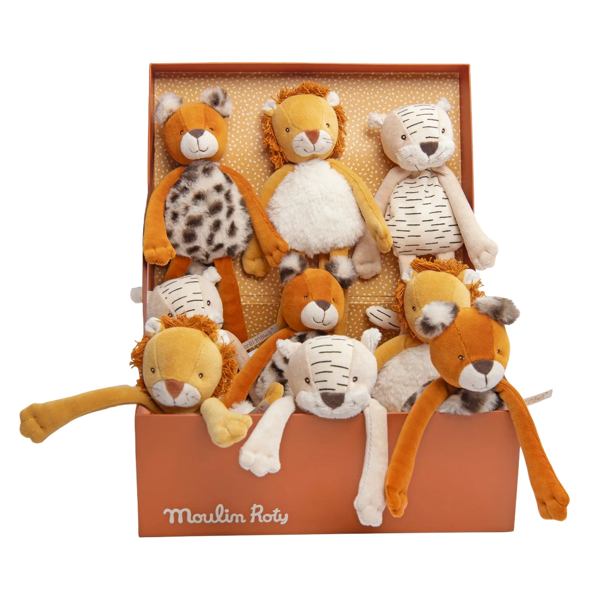 Moulin Roty La Foret Mawa Taïgo Leopard Rattle Soft Toy