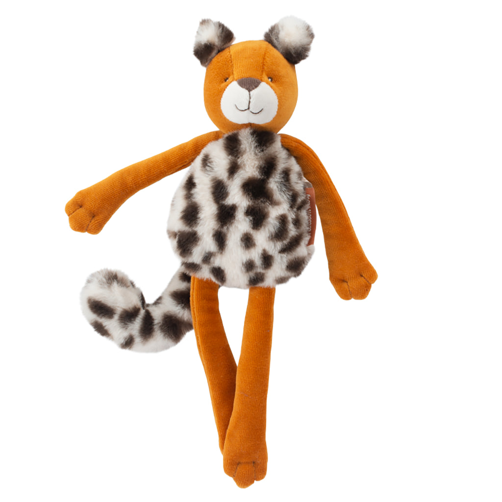 Moulin Roty La Foret Mawa Taïgo Leopard Rattle Soft Toy