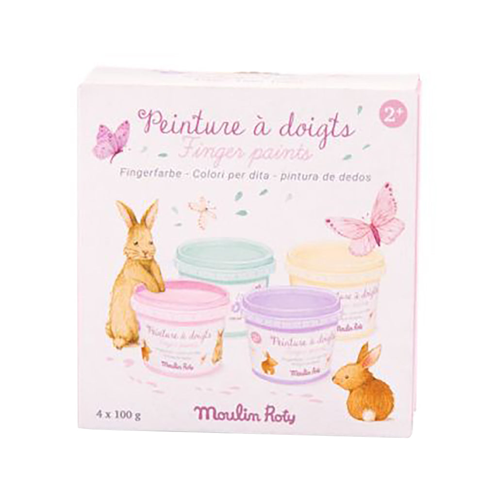 Moulin Roty Les Rosalies Set Of 4 Pastel Finger Paints