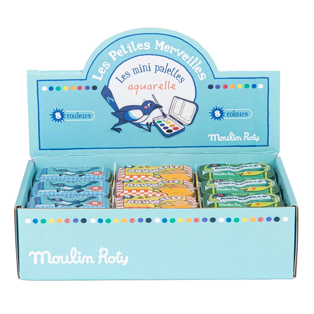 Moulin Roty Les Petites Merveilles Mini Watercolour Palette Green