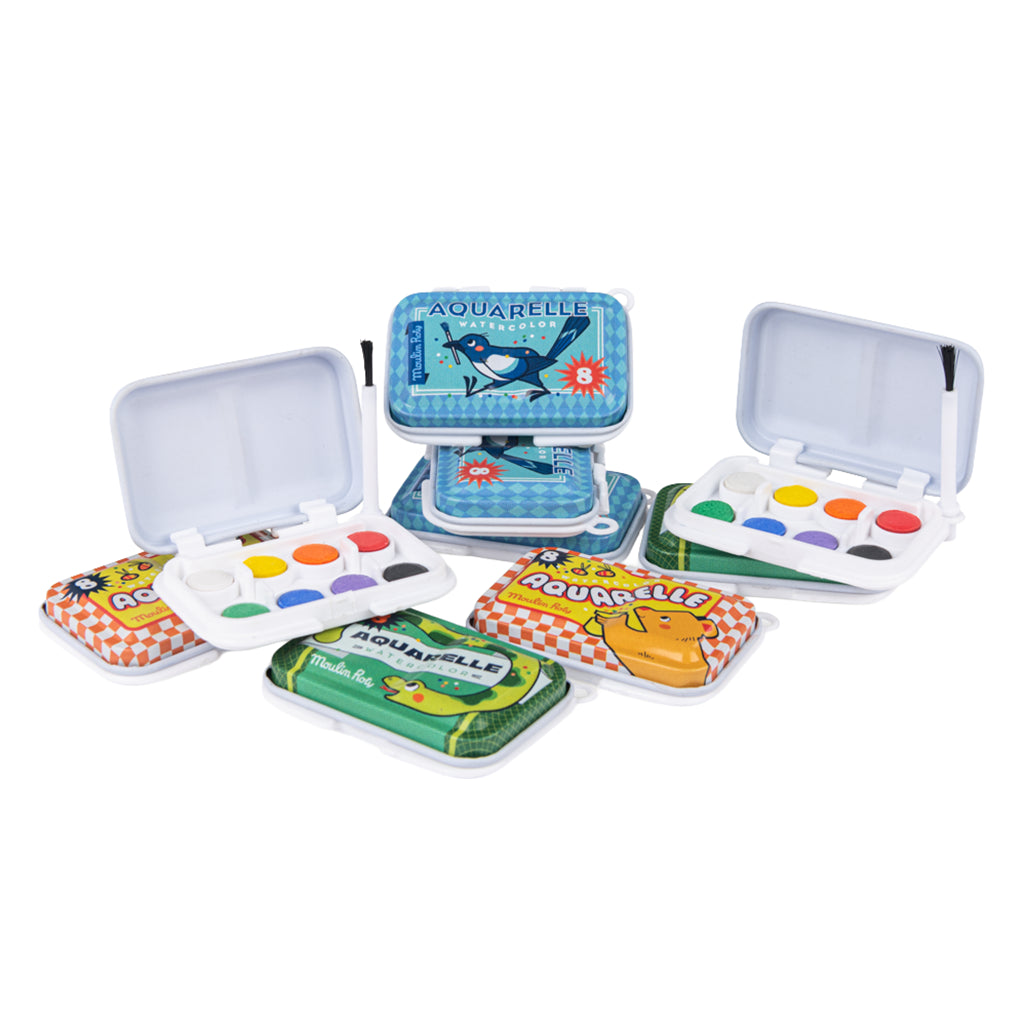 Moulin Roty Les Petites Merveilles Mini Watercolour Palette Green