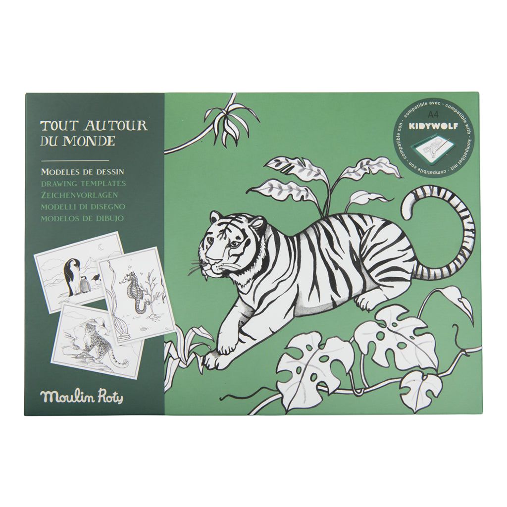 Moulin Roty Tout Autour Du Monde 24 Kidywolf Drawing Templates
