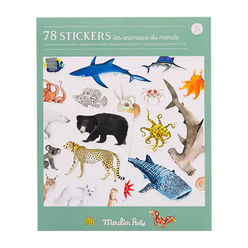 Moulin Roty Tout Autour Du Monde Pack Of 78 Stickers