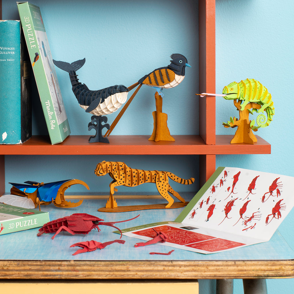 Moulin Roty Tout Autour Du Monde 3D Puzzle Cheetah