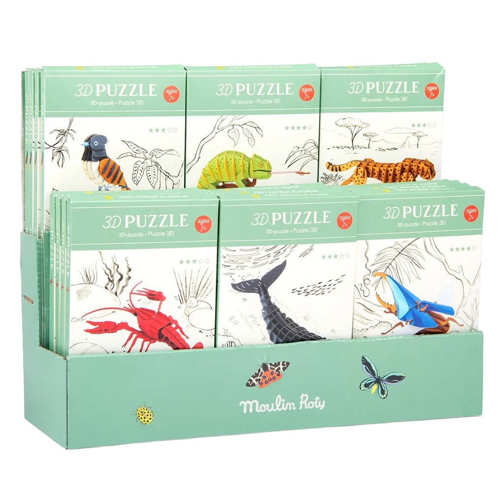 Moulin Roty Tout Autour Du Monde 3D Puzzle Cheetah
