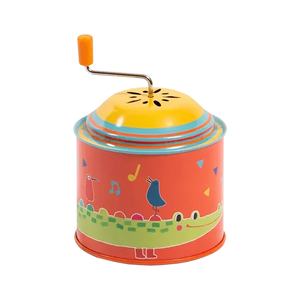 Moulin Roty Jouets Metal Fanfare Musical Box Crocodile
