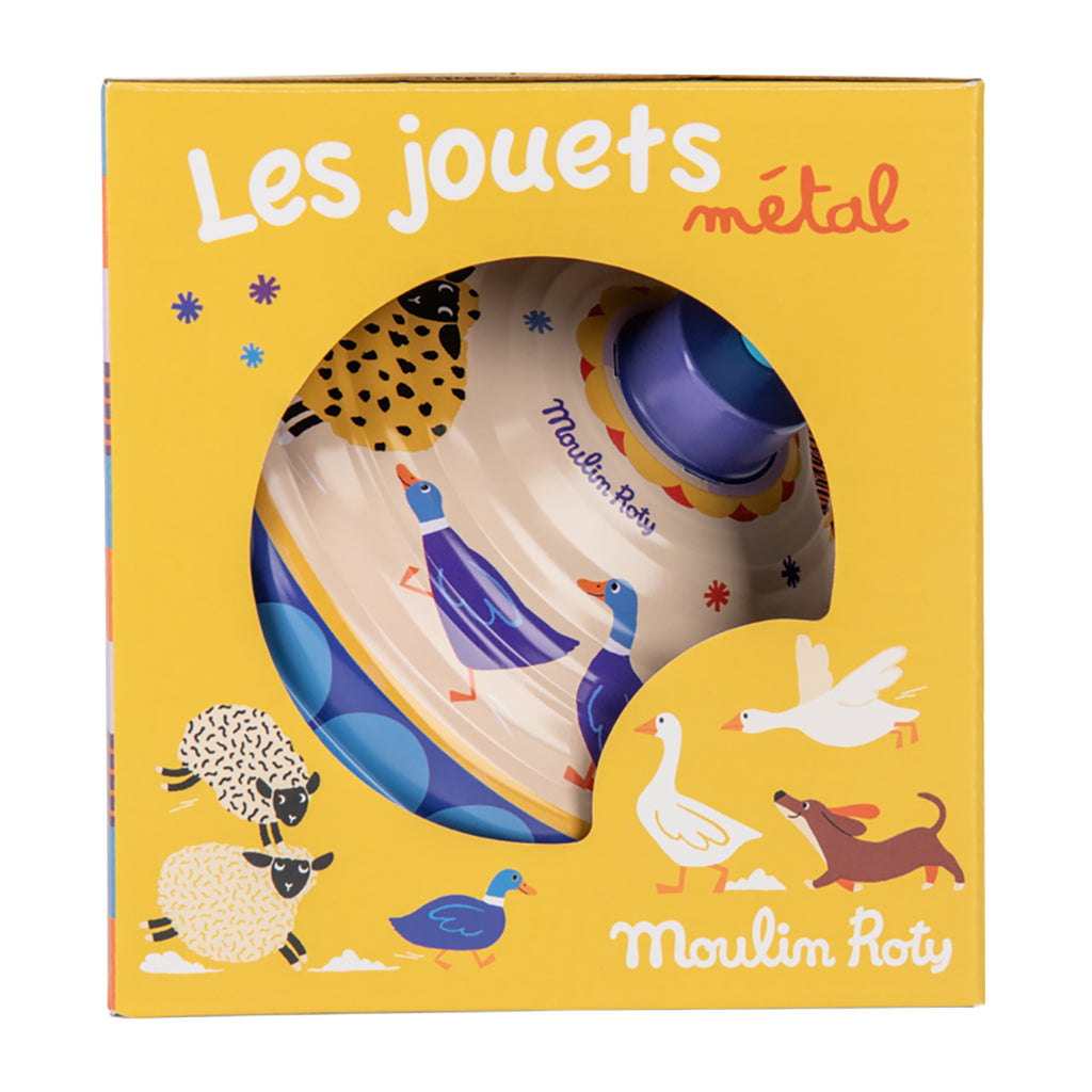 Moulin Roty Jouets Metal Large Spinning Top