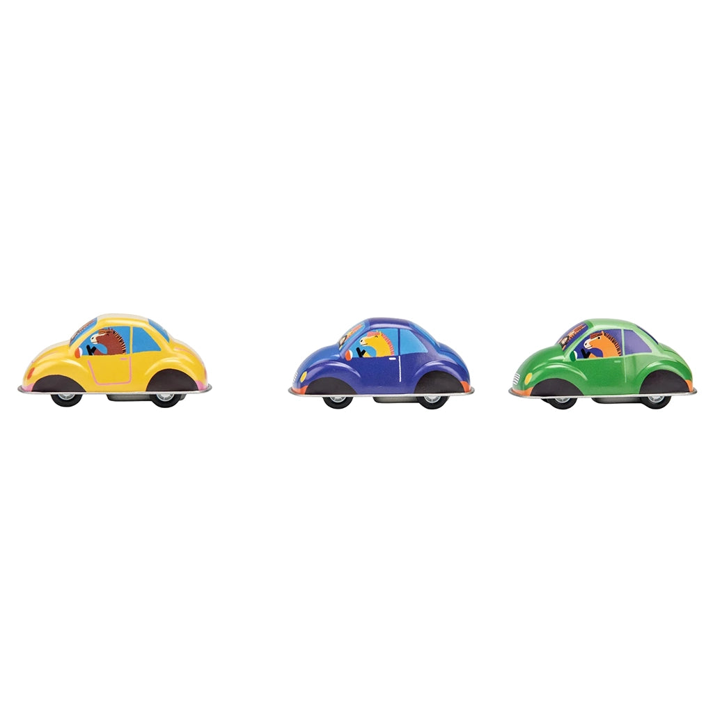 Moulin Roty Jouets Metal Friction Car Green