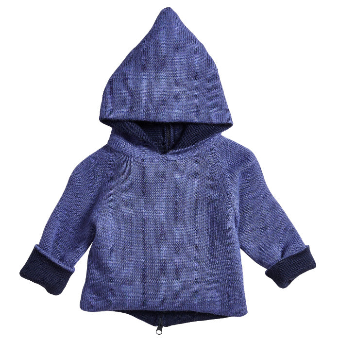 Oeuf Baby Reversible Hoodie Lilac Purple And Indigo Blue