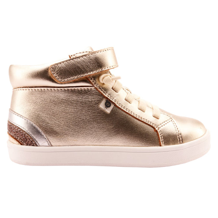 Old Soles Child Sneaksta Rainbow Shoes Gold