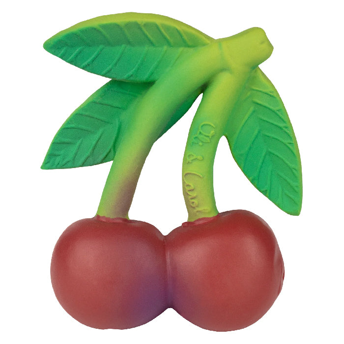 Oli&Carol Natural Rubber Teething Toy Mery The Cherry