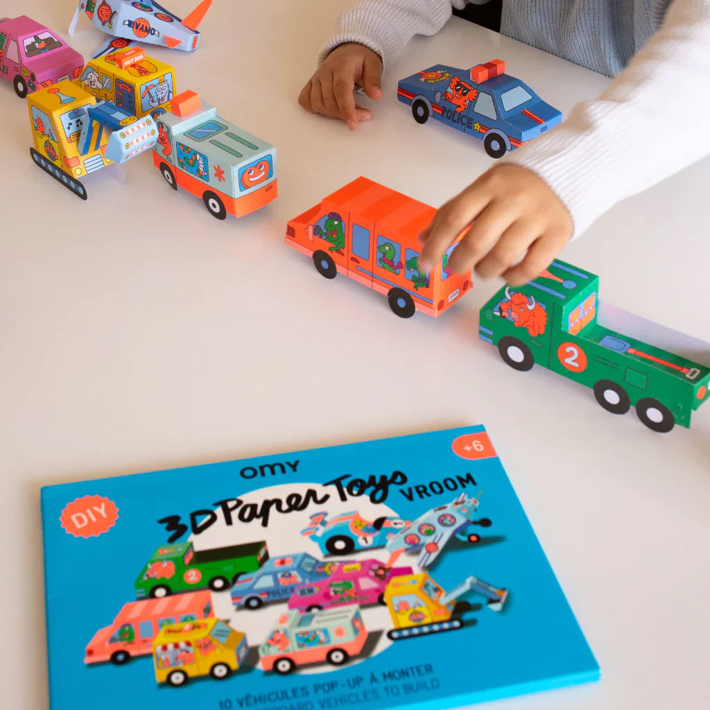 Omy 3D Paper Toys Vehicles