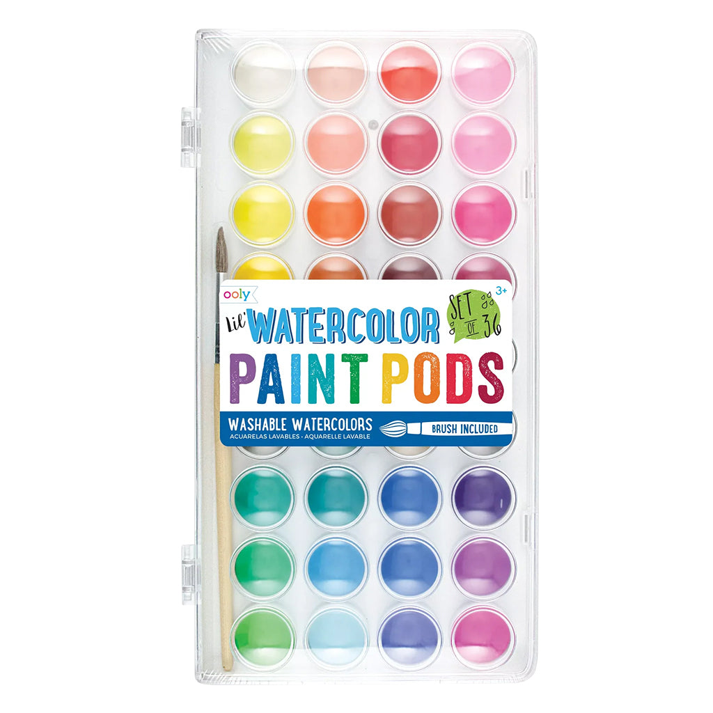 Ooly Lil' Paint Pods Watercolor Paint Set of 36