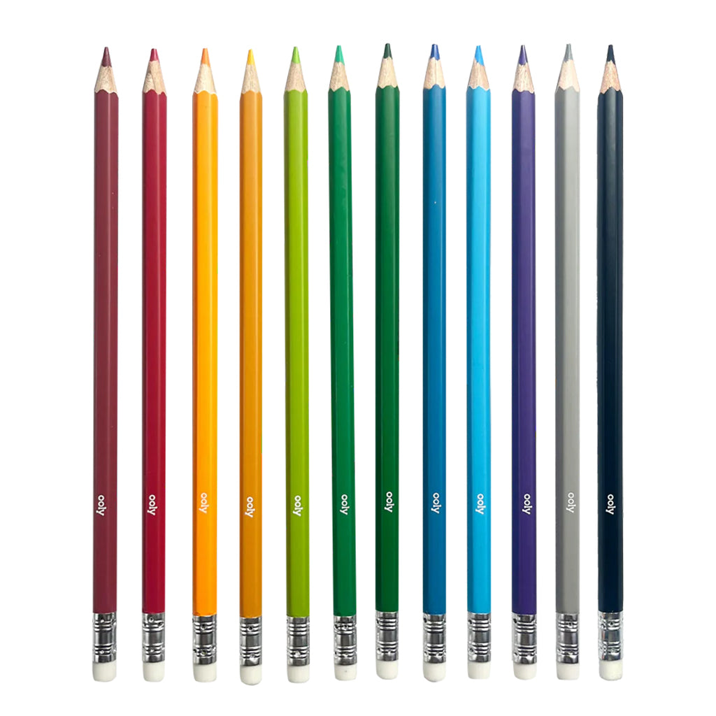 Ooly Un-Mistake-Ables! Erasable Colored Pencils Set of 12