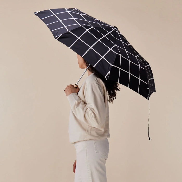 Original Duckhead Eco-Friendly Compact Umbrella Black Grid