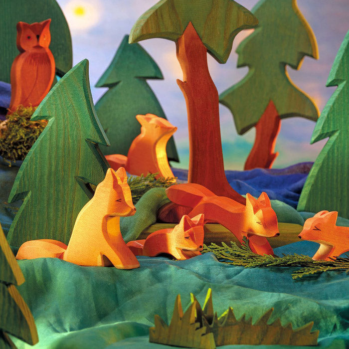 Ostheimer Wooden Fox Sitting