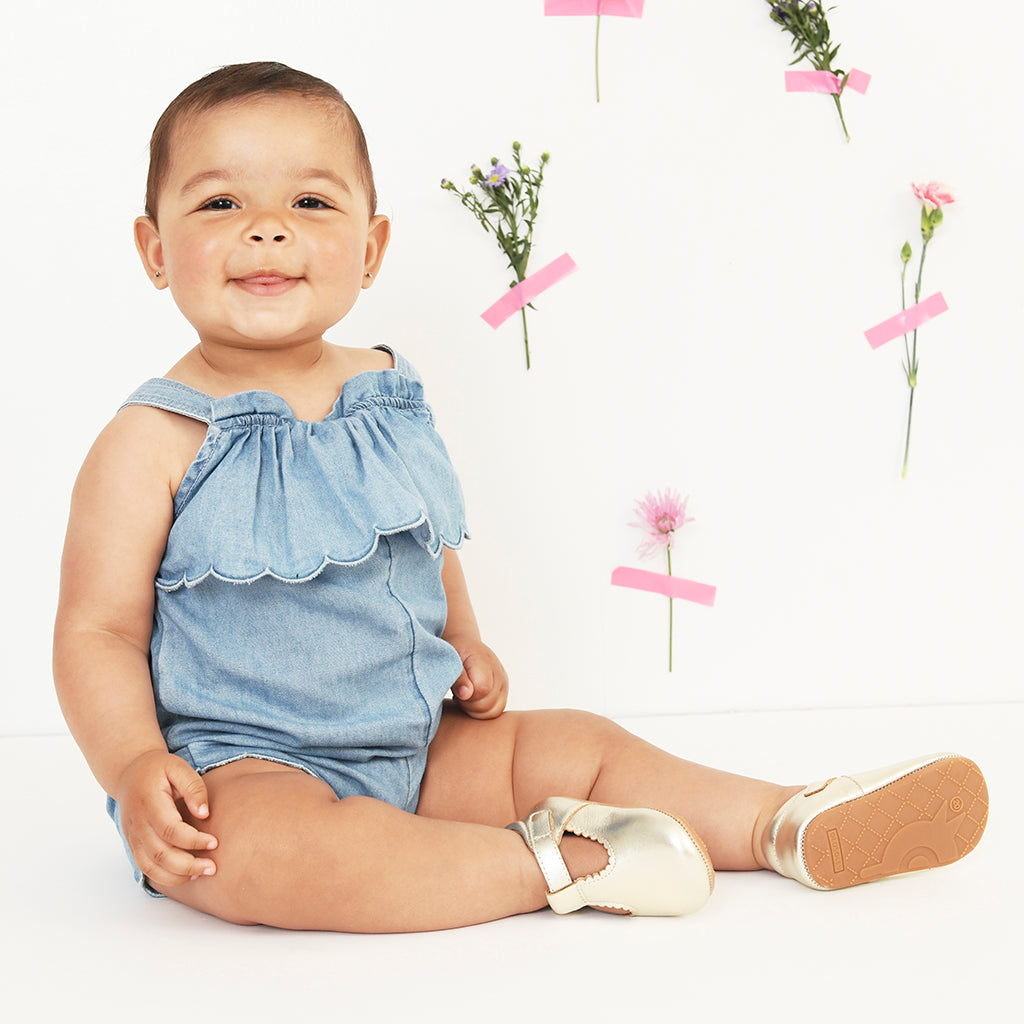 Old Soles Baby Rose Shoes Gold