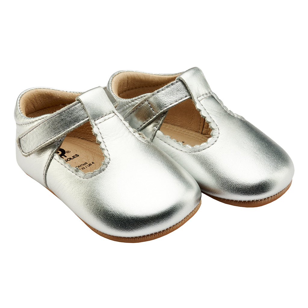 Old Soles Baby Rose Shoes Silver