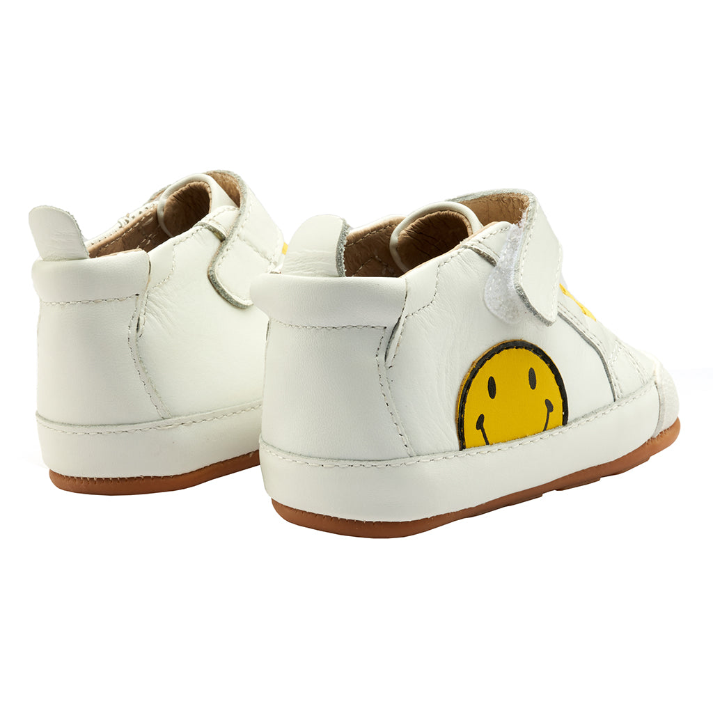 Old Soles Baby Spring Smiley Shoes Snow White And Yellow