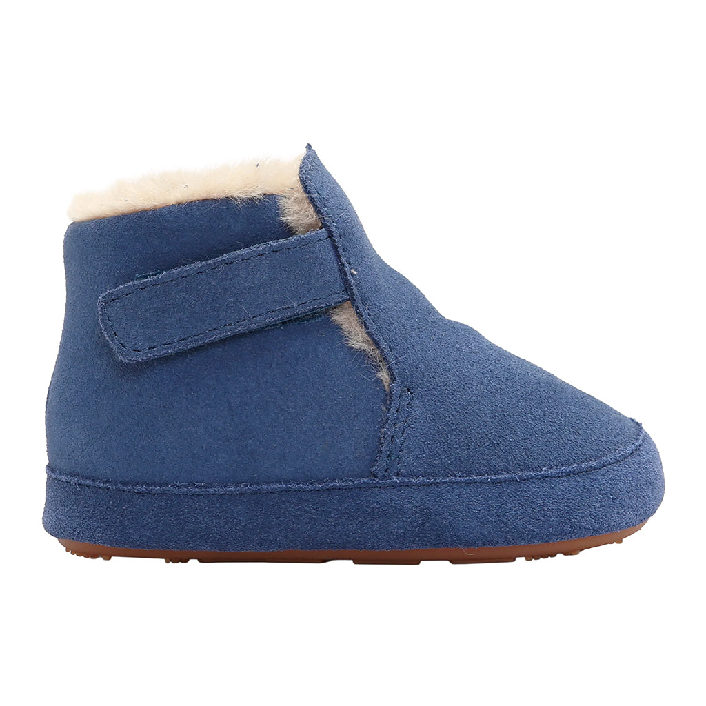 Old Soles Baby Apres Bub Boots Indigo Blue Suede