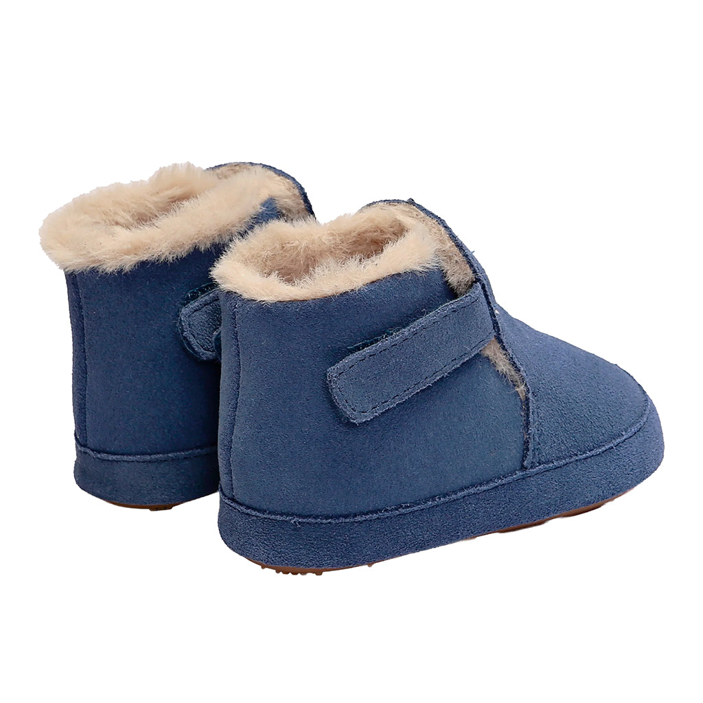 Old Soles Baby Apres Bub Boots Indigo Blue Suede