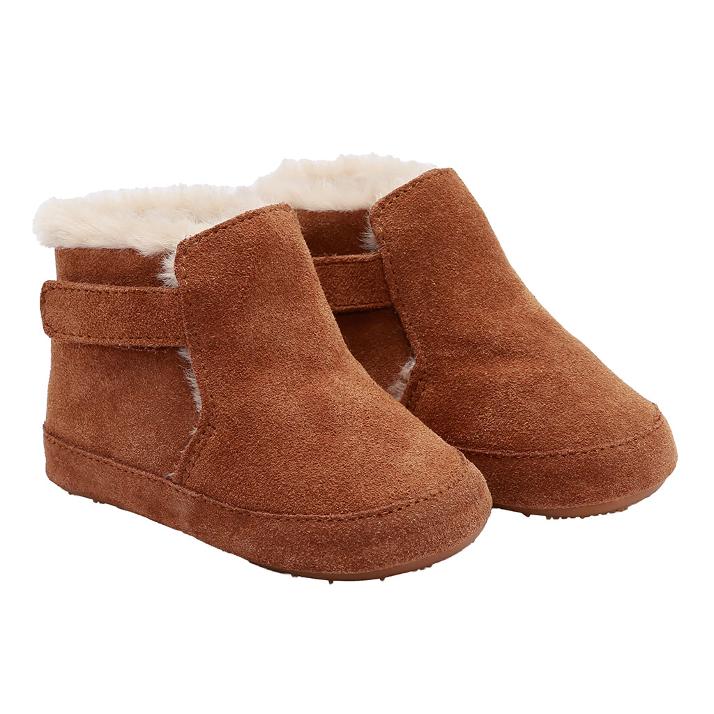 Old Soles Baby Apres Bub Boots Tan Brown Suede
