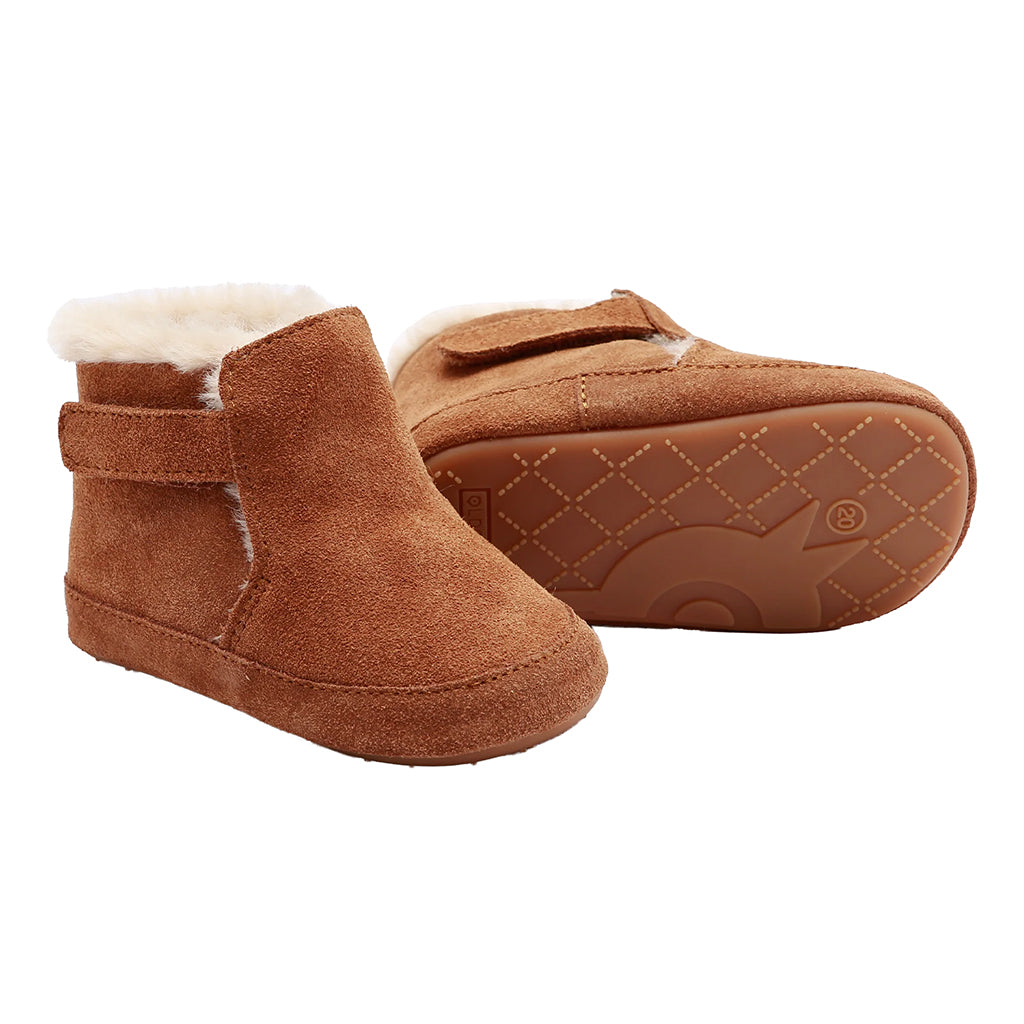 Old Soles Baby Apres Bub Boots Tan Brown Suede