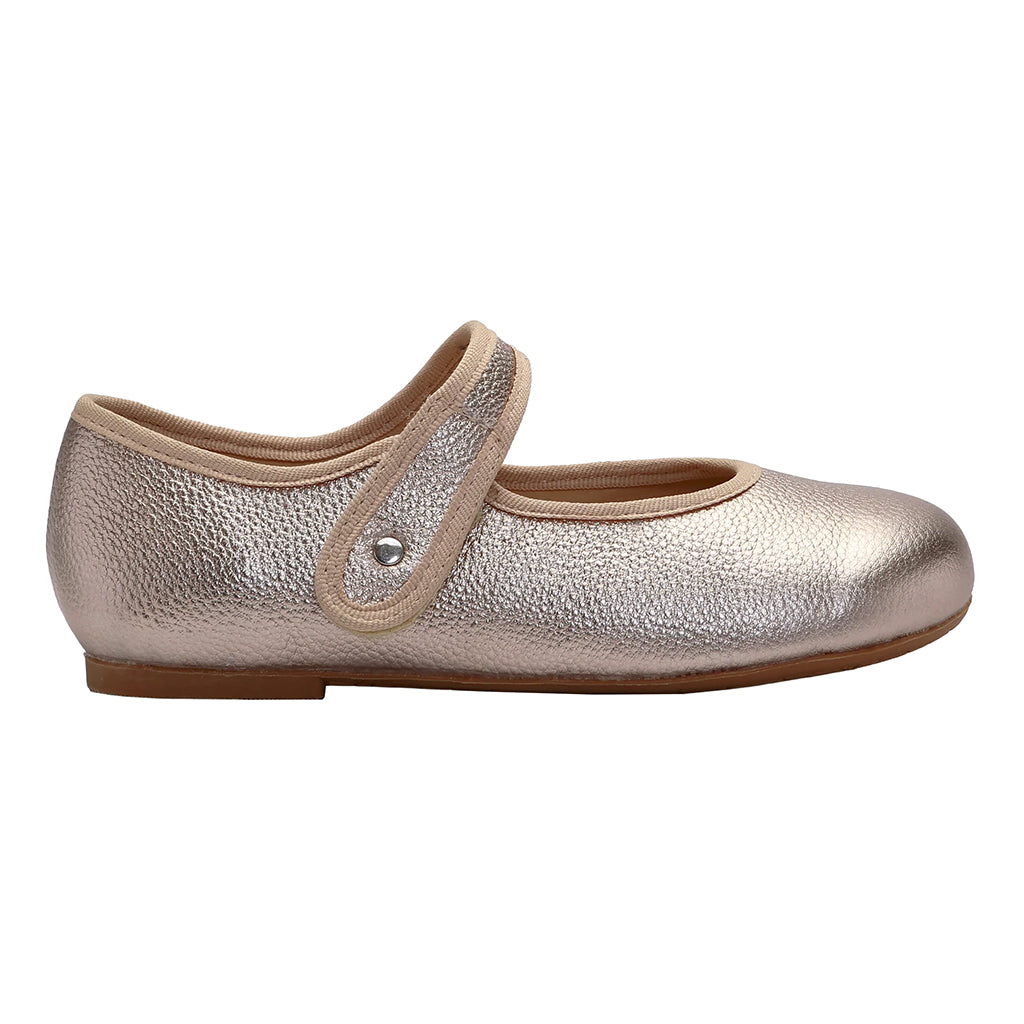 Old Soles Baby And Child Lady Jane Shoes Metal Lychee Gold