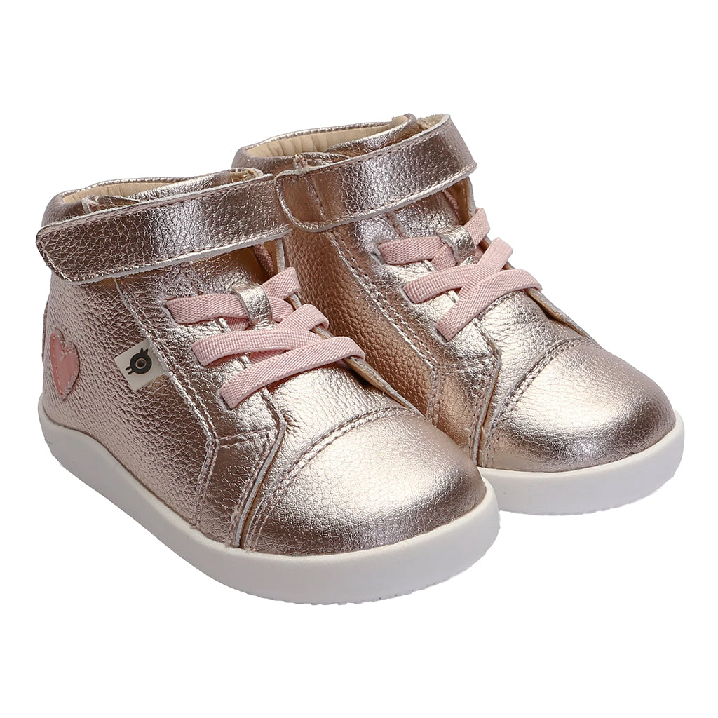 Old Soles Baby And Child Love Ground Shoes Metal Lychee Gold