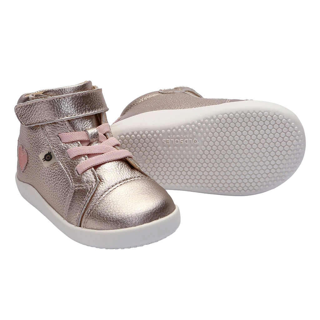 Old Soles Baby And Child Love Ground Shoes Metal Lychee Gold