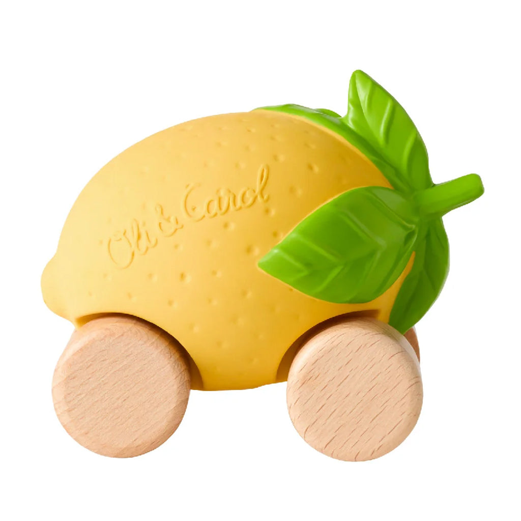 Oli&Carol Natural Rubber Lou The Lemon Baby Car