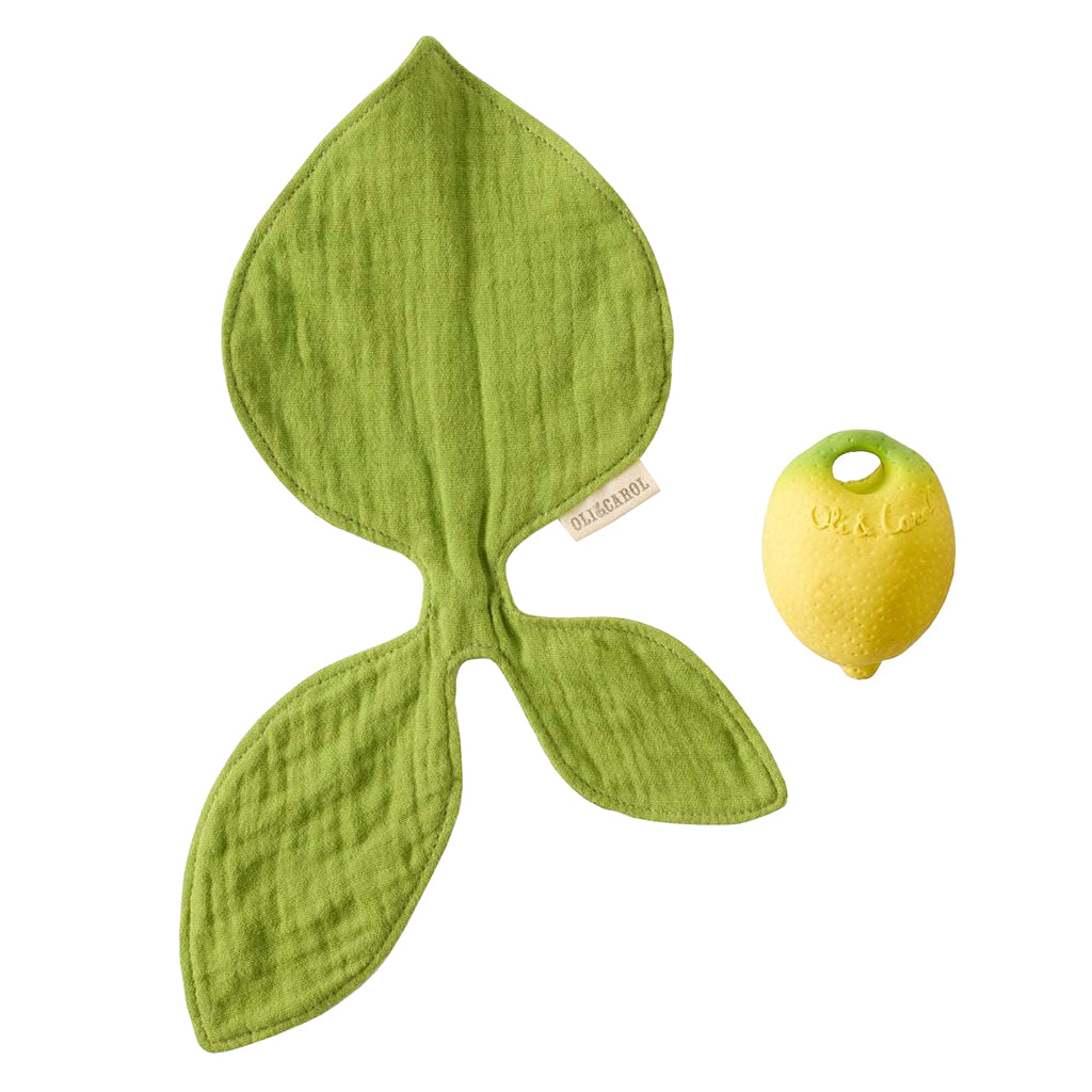 Oli&Carol Natural Rubber Teething Toy Lemon Mini Doudou