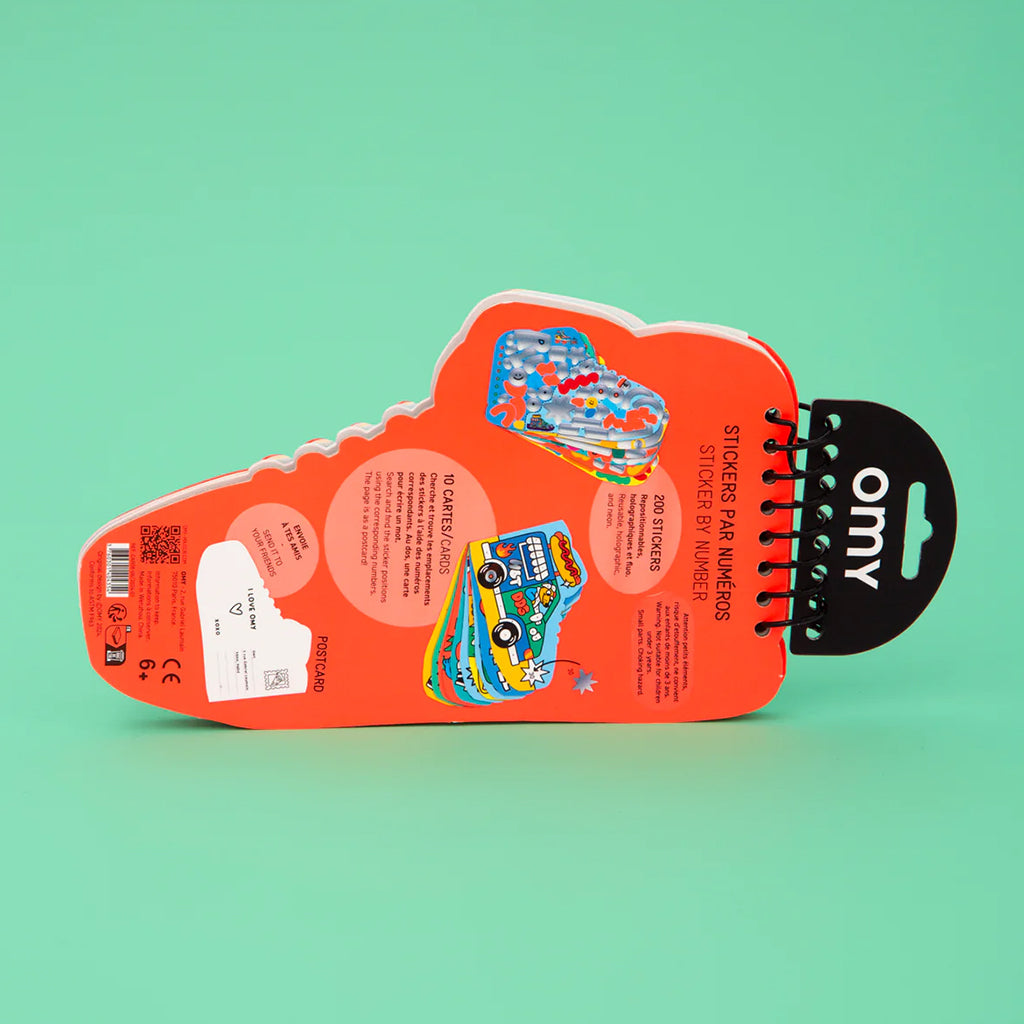 Omy Sticker By Number Book Street