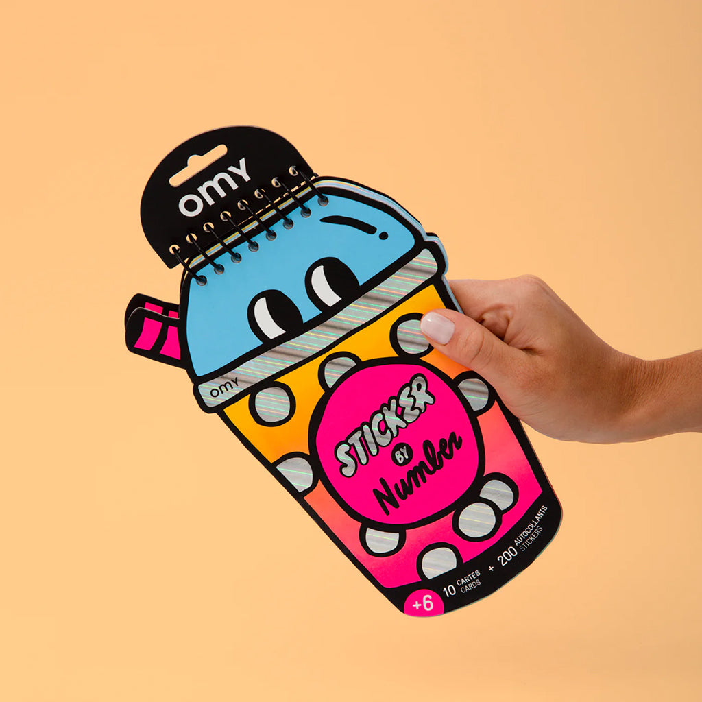 Omy Sticker By Number Book Bubble Tea