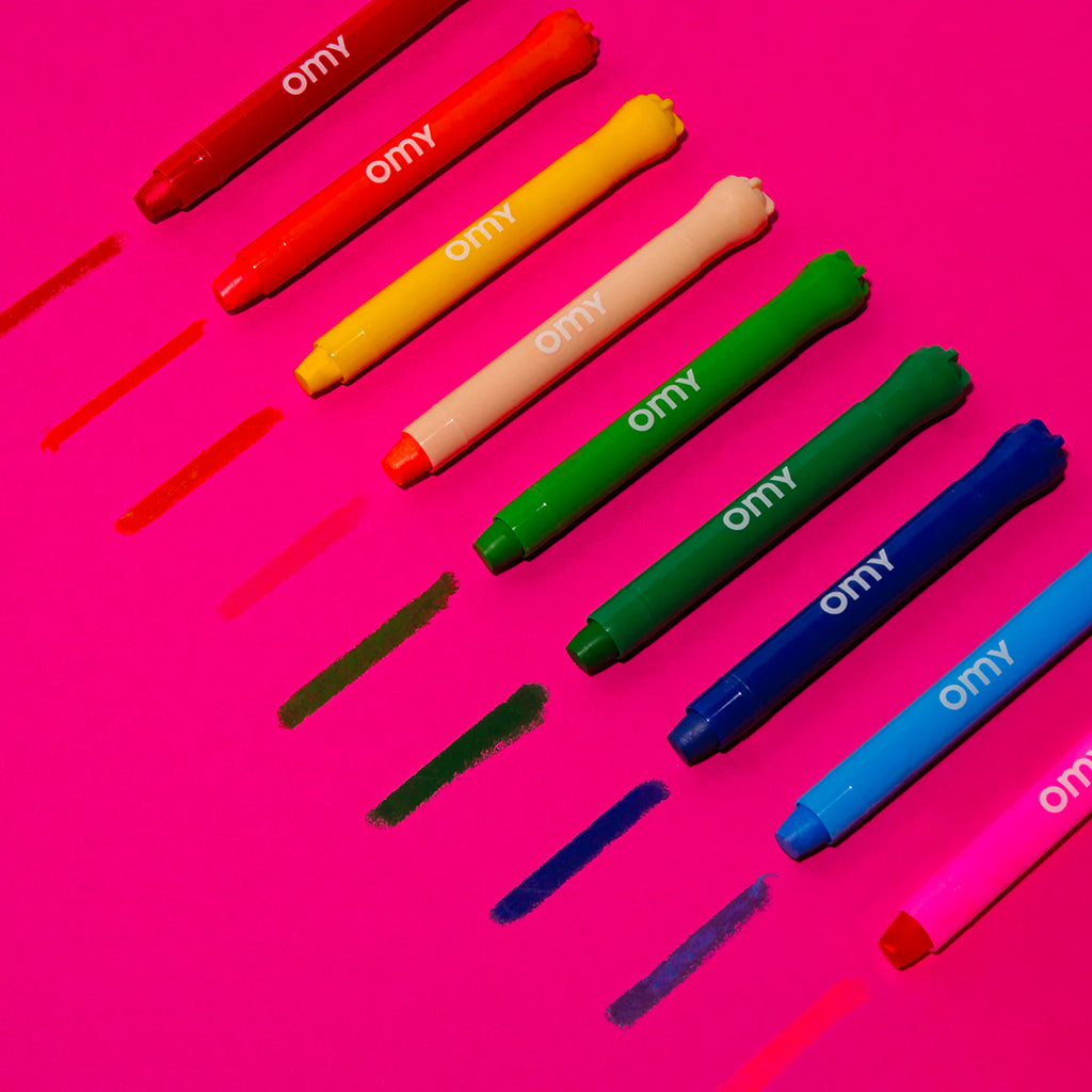Omy Set Of 9 Gel Crayons